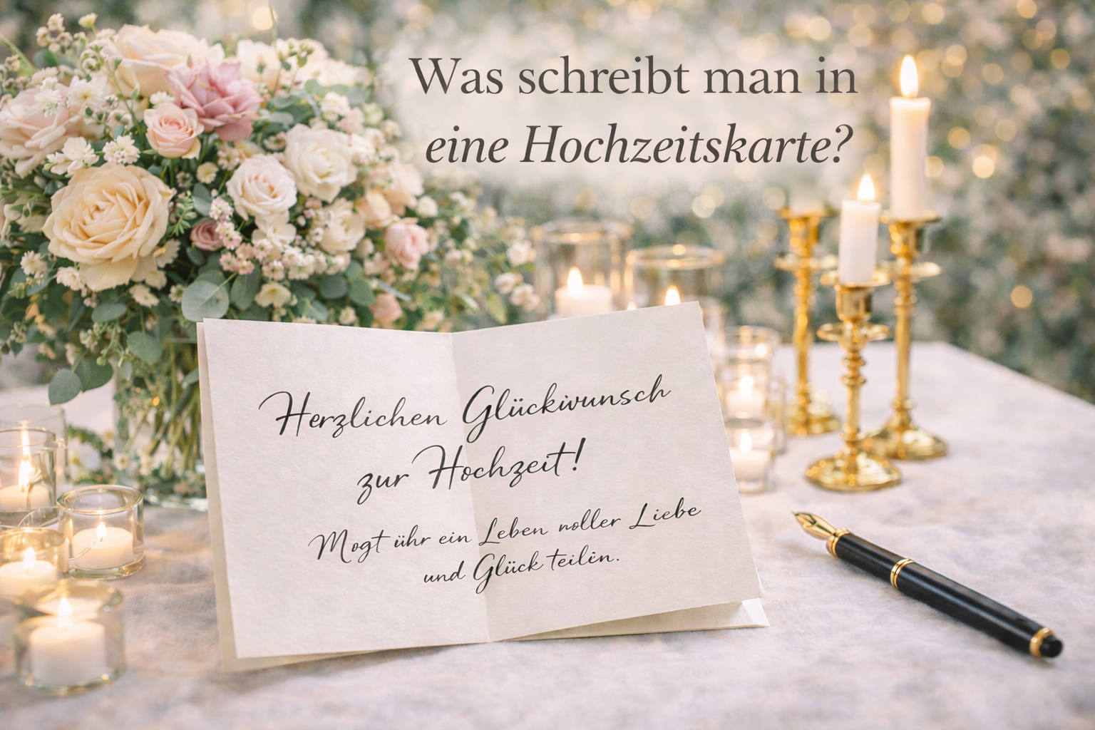 Hochzeitskarte schreiben Aufbau und Umschlag München